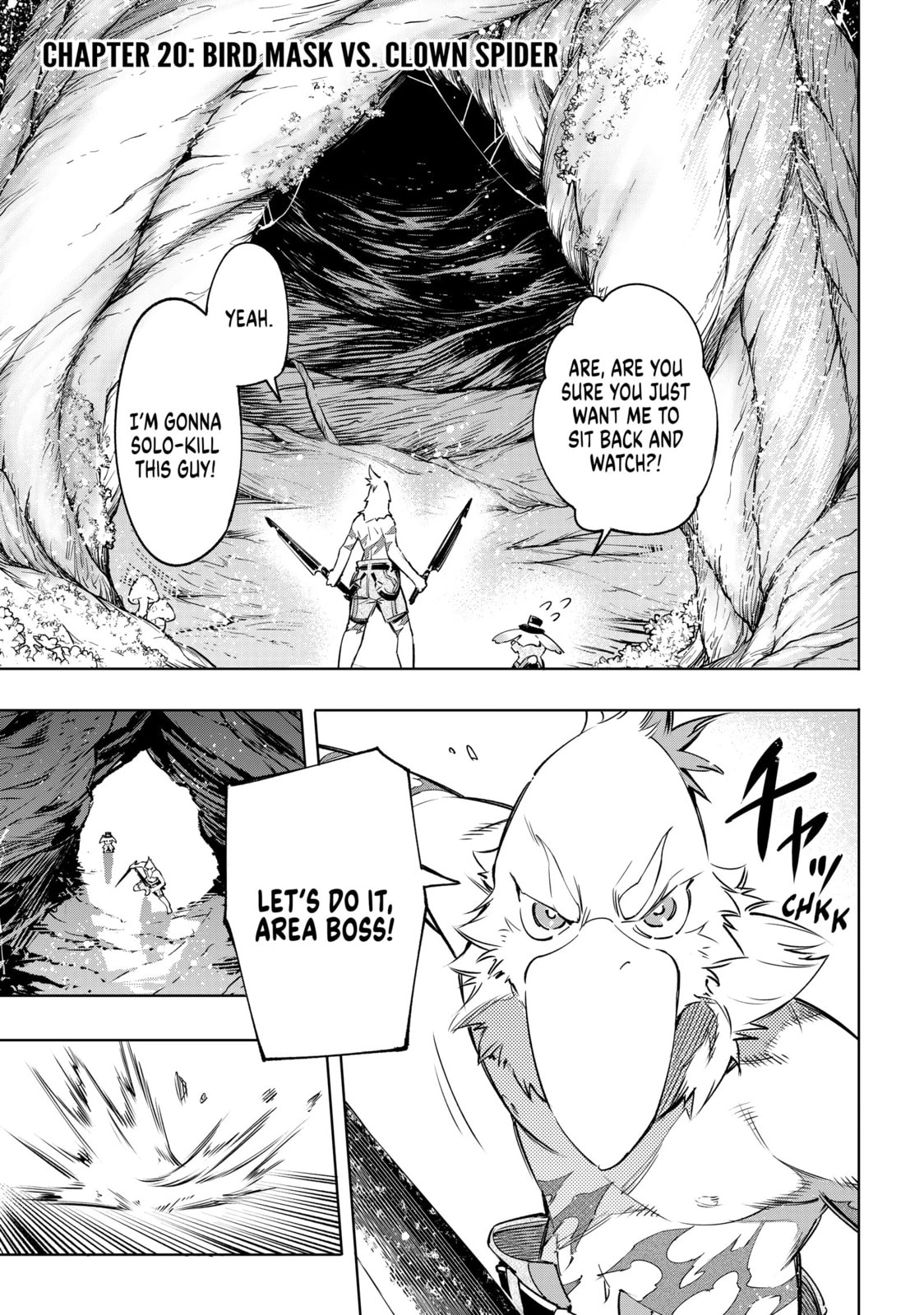 Bird Mask vs. Clown Spider page 0